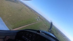 Самолет Бристель имитация отказа двигателя