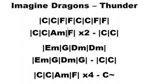 Imagine Dragons – Thunder = 84