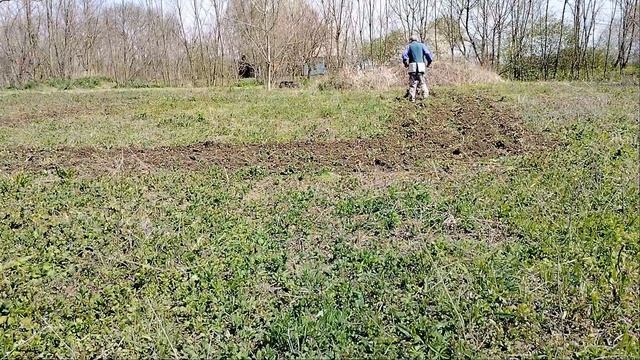 Работа мотоблока. Результат приведения фрез к заводск смотреть онлайн