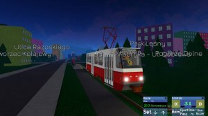 Играю в роблокс симулятор трамвая!