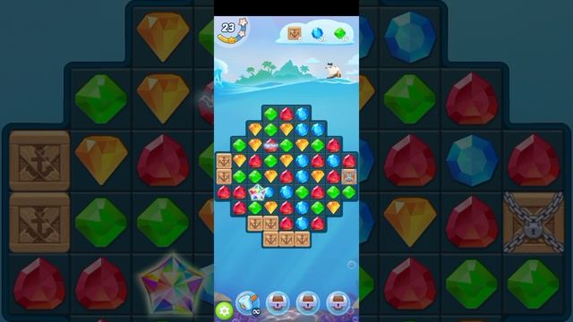 МОБИЛЬНАЯ ИГРА СОКРОВИЩА ПИРАТОВ - ТРИ В РЯД — УРОВЕНЬ 8