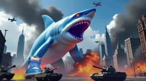 Итальянские мемы - Мультик для детей | Акула Тра ла ла  напала на город | Мультфильмы