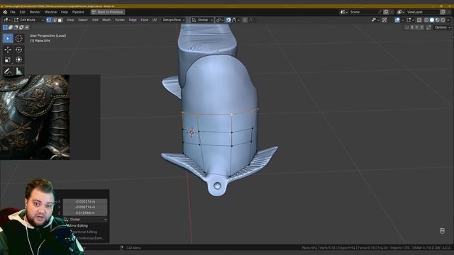 Древний рыцарь в Blender #13