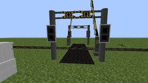 Поезда в майнкрафт. Сапсан на жд переезде