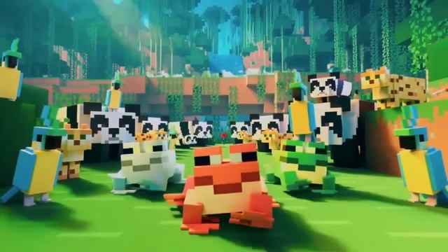 Лягушки из Minecraft шагают под фонк Доктора Ливси смотреть онлайн