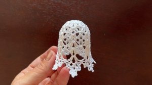 Рождественский венок крючком 28 см