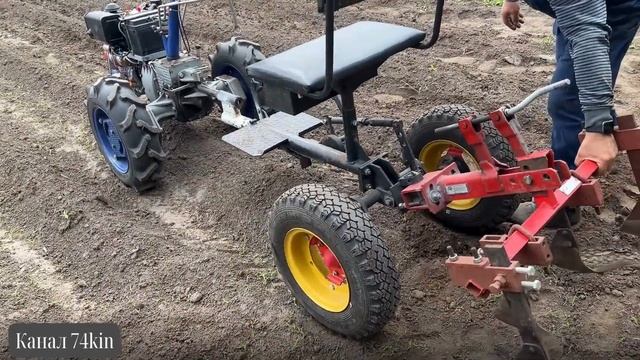 Прополка картошки мотоблоком Мотор Сич смотреть онлайн