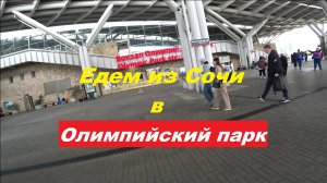 Едем из Сочи в Адлер. Обзор "Олимпийского парка".