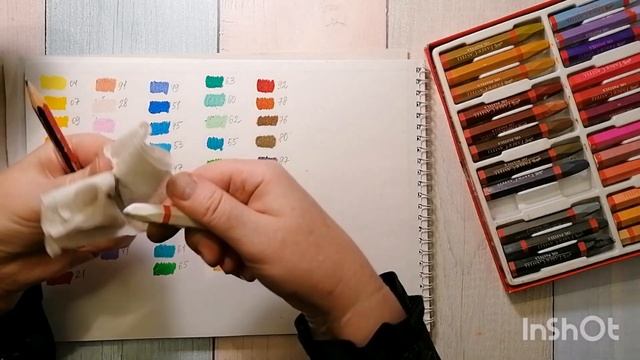 Масляная пастель Faber-Castell 48 цветов. Выкраска и отзыв смотреть онлайн