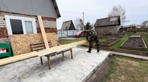 СТРОИМ КАРКАСНУЮ БАНЮ СВОИМИ РУКАМИ НА СТАРОЙ ДАЧЕ