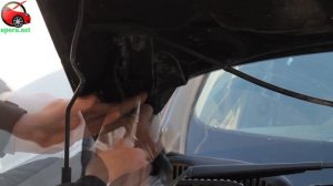 Установка упоров / амортизаторов капота на Peugeot 407 от upo