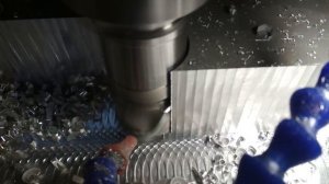 Плунжерное фрезерование алюминия фрезой 50мм