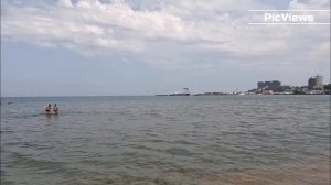 Анапа Центральный пляж сегодня 13 июня 2025. Какая обстановка на пляже, море и погода сейчас в Анапе