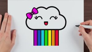 КАК НАРИСОВАТЬ ОБЛАКО В СТИЛЕ КАВАИ