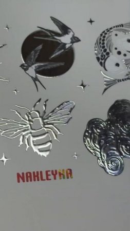 Металлизирование наклейки UV DTF
