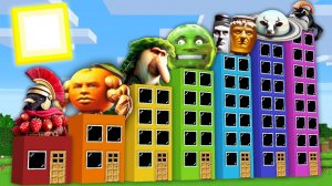 Я НАШЁЛ ДОМА БРЕЙНРОТОВ TUNG TUNG SAHUR  LING GANG MELON  LA VACCA SATURNO SATURNITA в Майнкрафт