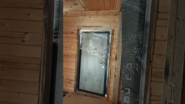 Установка входной двери🚪Unpacking двери в сад #anchorancho смотреть онлайн