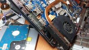 Ремонт системы охлаждения ноутбука.