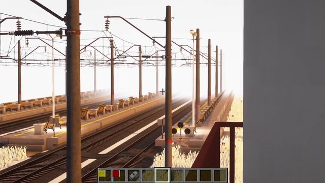 РАБОТАЮ ДЕЖУРНЫМ ПО ЖД ПЕРЕЕЗДУ В МАЙНКРАФТЕ. ВСТРЕТИЛ ЭП2Д. смотреть онлайн