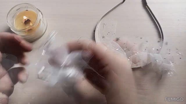 Ободок "Белые цветы".DIY смотреть онлайн