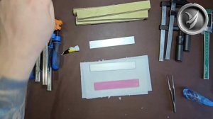 Как приклеить брусок для заточки на бланк