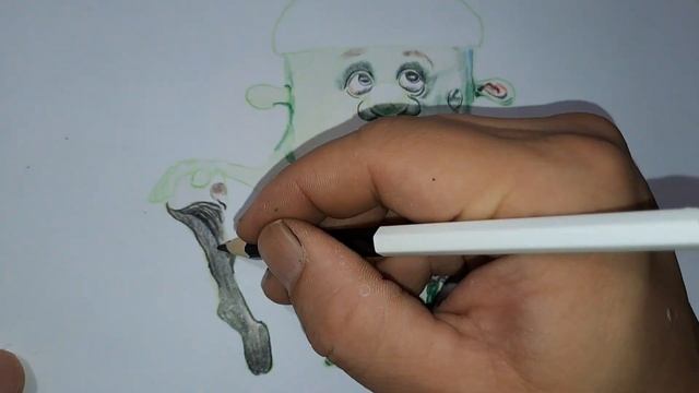 Суперреалистичный персонаж желудь ( цветными карандашами ) /  acorn character (with colored pencils