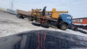 На КамАЗе взорвалось колесо | Еле доехали до шиномонта