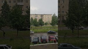 Летний, тёплый дождь. Гроза⛈️