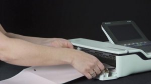 Загрузка бумаги в электрокардиограф MAC 2000