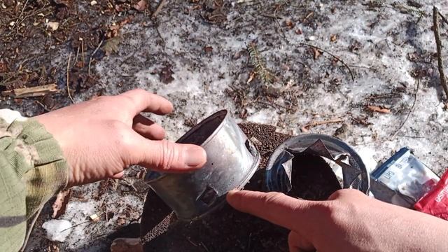 горелка из консервных банок. 2 способ.  как разогреть в? смотреть онлайн