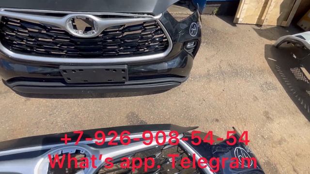Бампер передний Toyota Highlander XU70 в сборе 2019 2020 2021 2022 2023 с ре смотреть онлайн