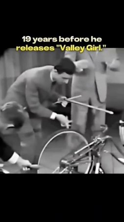 Frank Zappa playing the bicycle on The Steve Allen Show in 1963