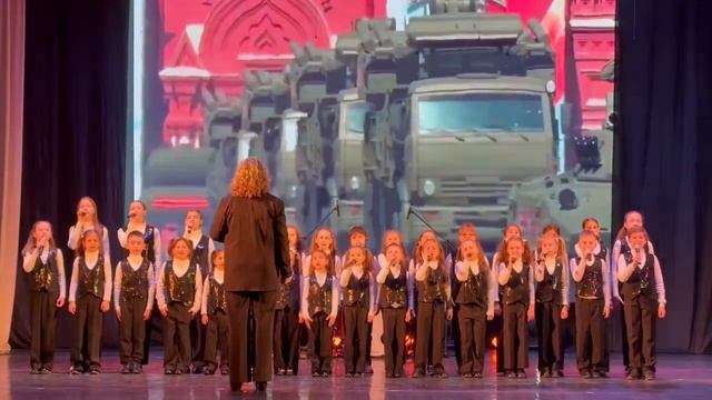 средняя группа МА Благовест с песней «Наша Армия».кон? смотреть онлайн