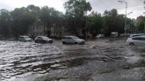Сильный дождь, гроза, град. Этого мы не ожидали.....