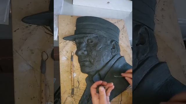 Лепка портрета по фотографии. Все этапы.