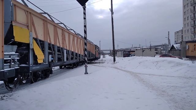 Снегоочиститель СМ2А-1288 Переезжает Через Переезд На С? смотреть онлайн