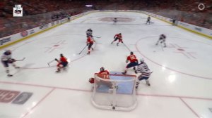 Oilers' Ryan Nugent-Hopkins Rips One Under The Bar Vs. Panthers