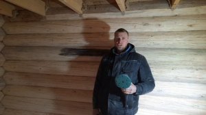 Шлифовка бревна. Быстро и качественно.