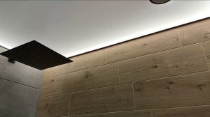 Натяжной потолок с засветкой. Светованна #натяжнойпот