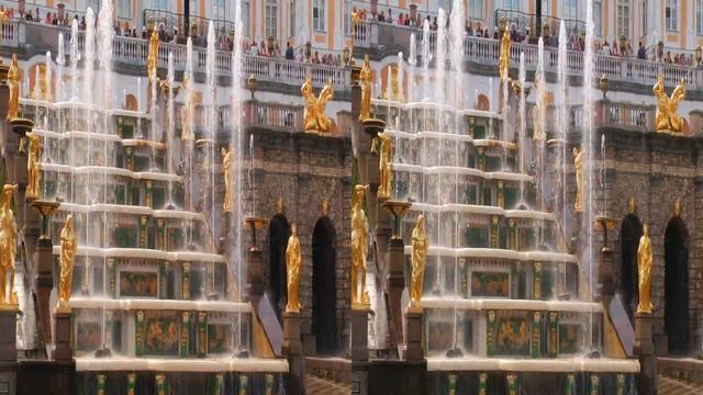Иммерсивное видео фонтаны Петергофа / Immersive video of Peterhof f смотреть онлайн
