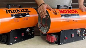 Аккумуляторная тепловая газовая пушка с регулировкой оборот двигателя 33kw