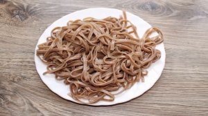 Гречневая лапша с яйцом