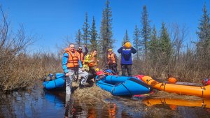Сплав по р. Малый беркакит. Якутия. 24 мая