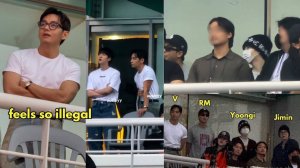 Игривый щенок Тэхён развлекался на концерте: ВИДЕО