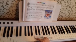 игра по нотам- 1 класс фортепьяно- играй сам - "Снеговик"