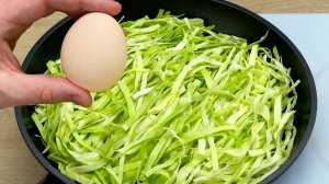 Готовлю эту капусту с яйцами на завтрак почти каждый день!!!!