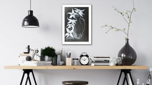 Как нарисовать картину акрилом черно-белый натюрморт. #акрил #урокирисования #видеоурок