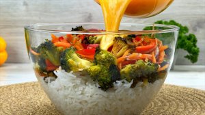 3 супер простых рецепта с рисом, овощами и яйцами)