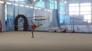 Художественная гимнастика. Соревнования 8 марта. Упражнение с лентой