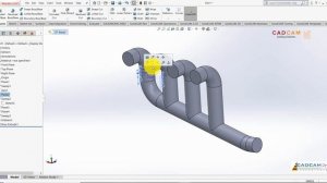 #21 Solidworks Модель выпускного коллектора